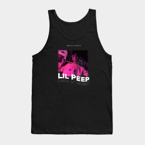 Lil Peep Pink Hellboy (Lil Peep Hellboy; Lil Peep T-Shirt, Aesthetic Lil Peep).